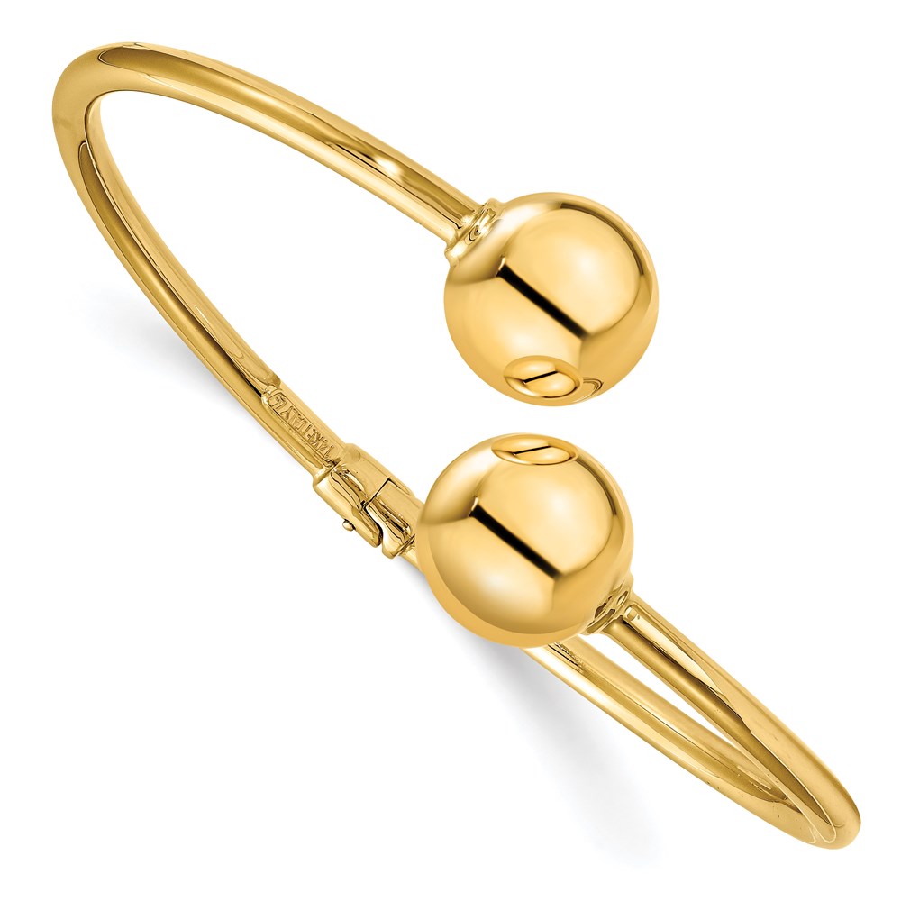 14K Yellow Gold Polished Bangle Bracelet Lennon's W.B. Wilcox Jewelers New Hartford, NY