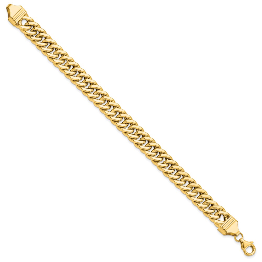 14K Yellow Gold Polished Link Bracelet Image 2 Raleigh Diamond Fine Jewelry Raleigh, NC