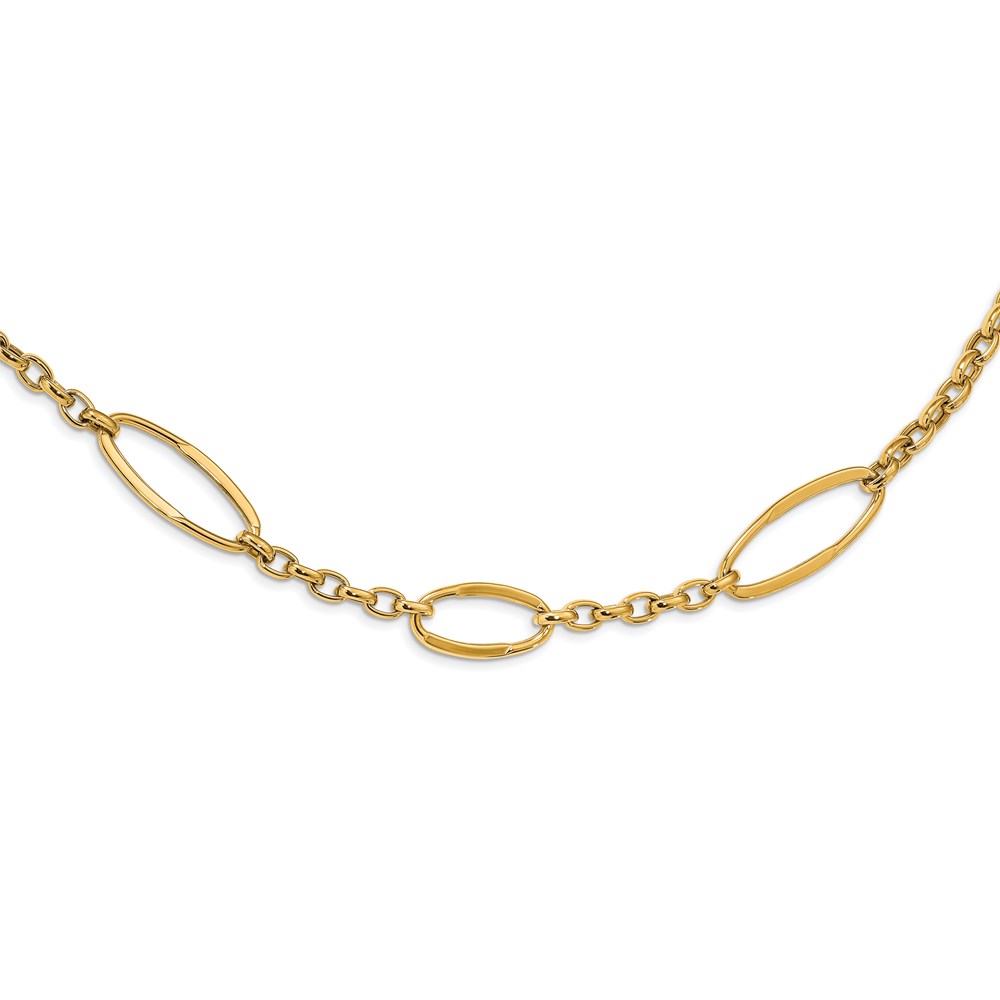 14K Yellow Gold Polished Necklace Raleigh Diamond Fine Jewelry Raleigh, NC