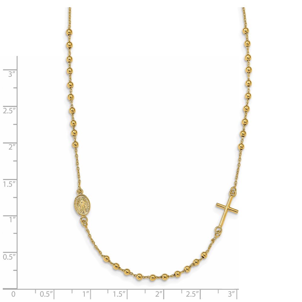 14K Yellow Gold Polished Necklace Image 3 Raleigh Diamond Fine Jewelry Raleigh, NC