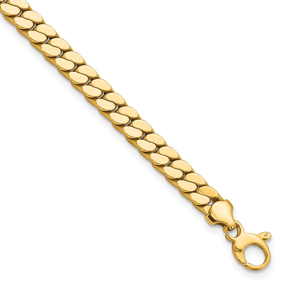 14K Yellow Gold Polished Men's Bracelet Johnson Jewellers Lindsay, ON