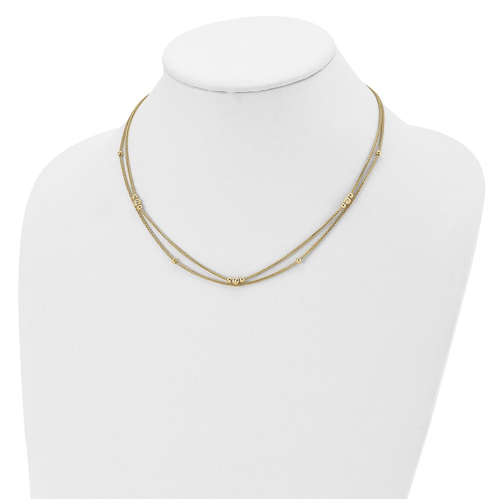 14K Yellow Gold Polished Necklace Image 2 Spath Jewelers Bartow, FL