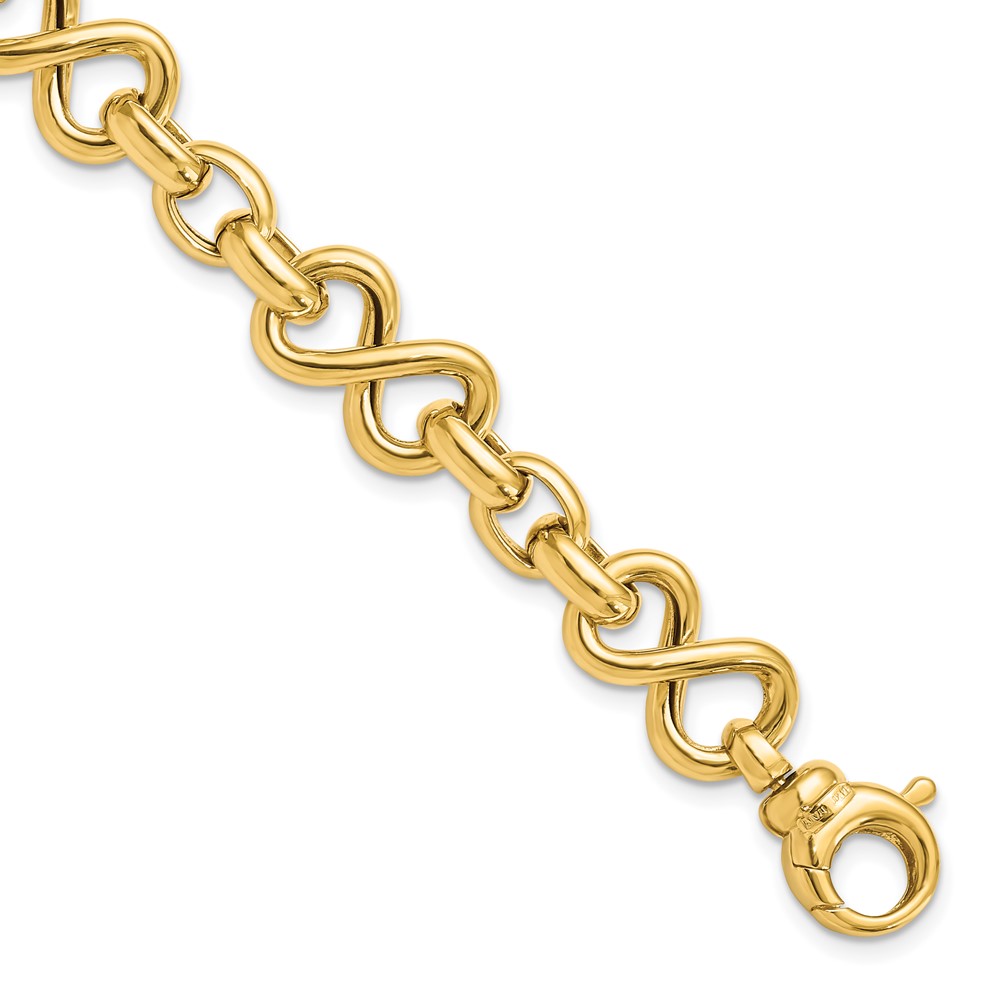 14K Yellow Gold Polished Bracelet Lennon's W.B. Wilcox Jewelers New Hartford, NY