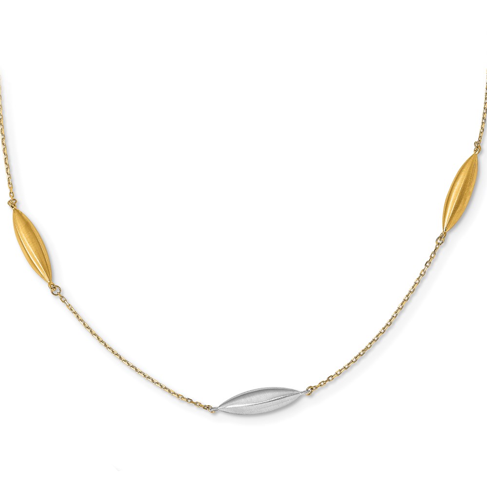 14K Two-Tone Gold Necklace Raleigh Diamond Fine Jewelry Raleigh, NC