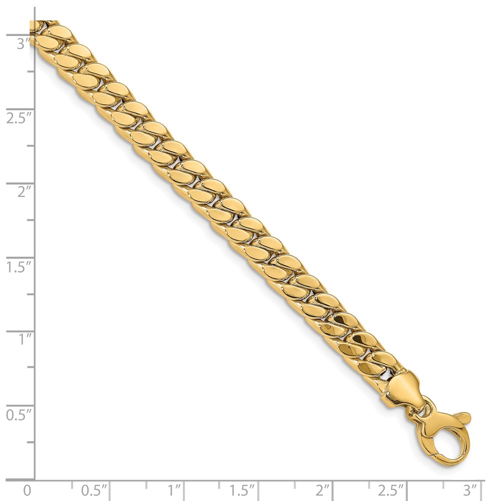 14K Yellow Gold Polished Men's Bracelet Image 3 Johnson Jewellers Lindsay, ON