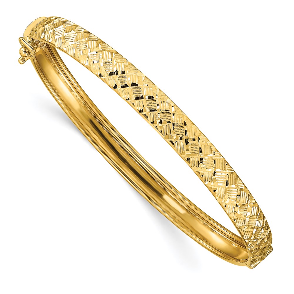 14K Yellow Gold Polished Bangle Bracelet Raleigh Diamond Fine Jewelry Raleigh, NC