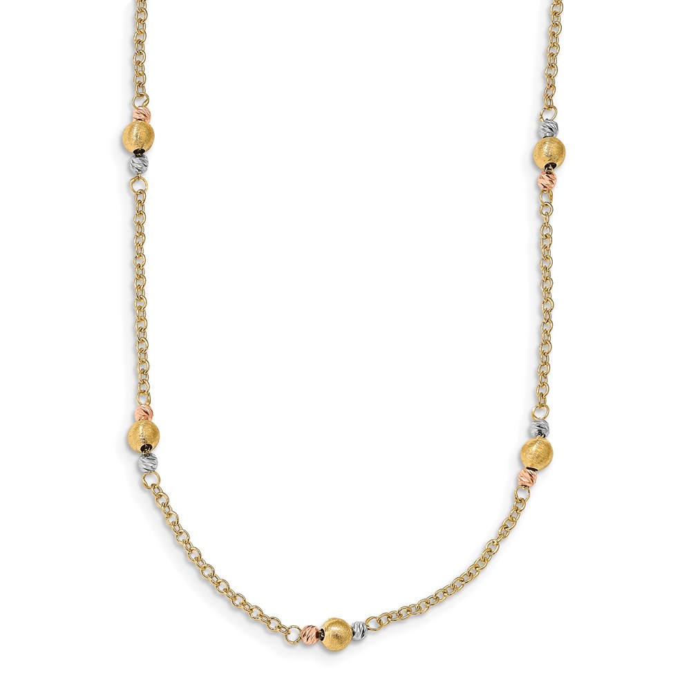 14K Tri-Color Gold Necklace Johnson Jewellers Lindsay, ON