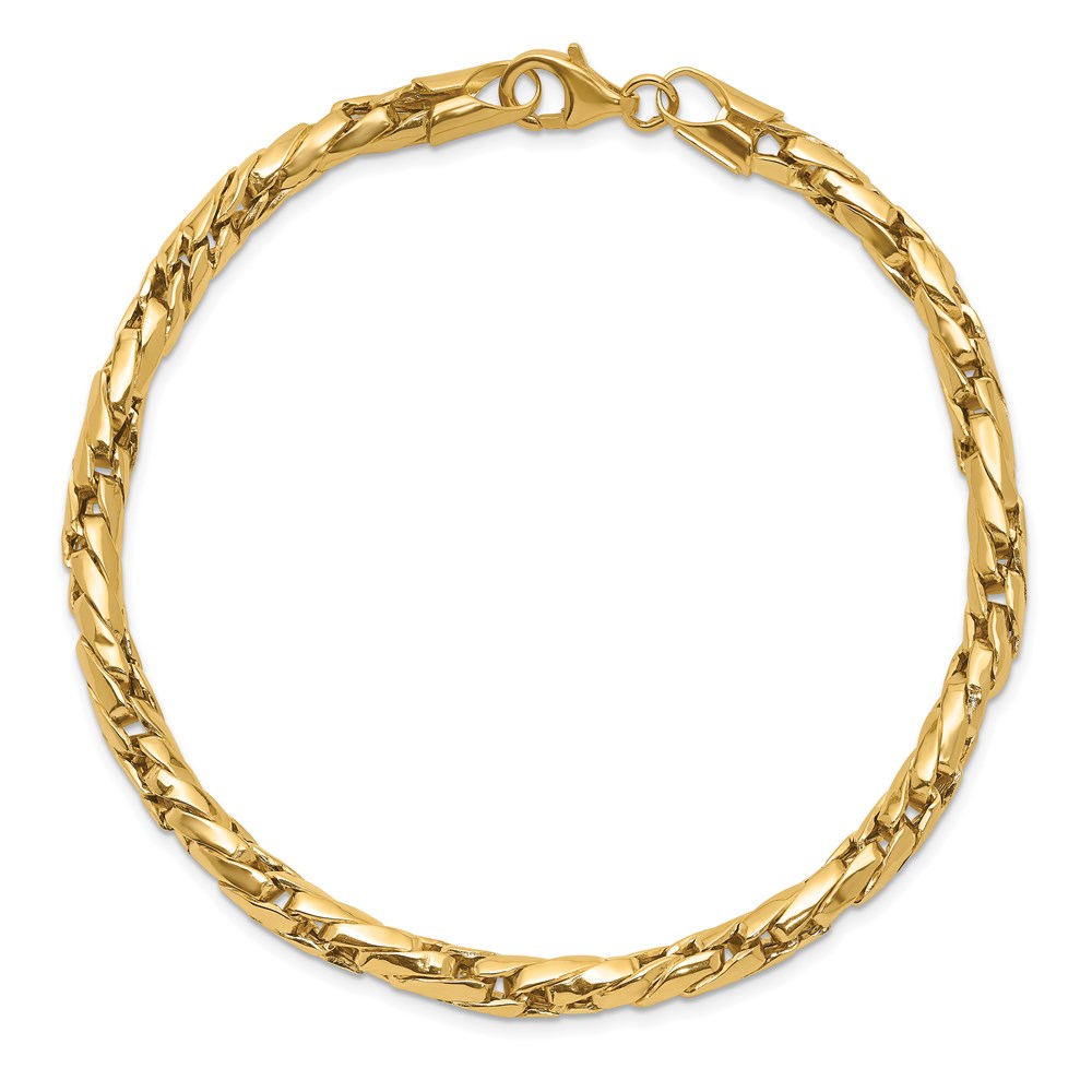 14K Yellow Gold Polished Men's Bracelet Image 2 Johnson Jewellers Lindsay, ON