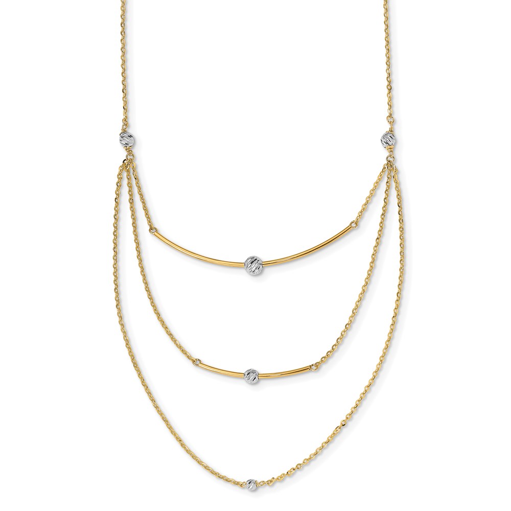 14K Two-Tone Gold Necklace Johnson Jewellers Lindsay, ON