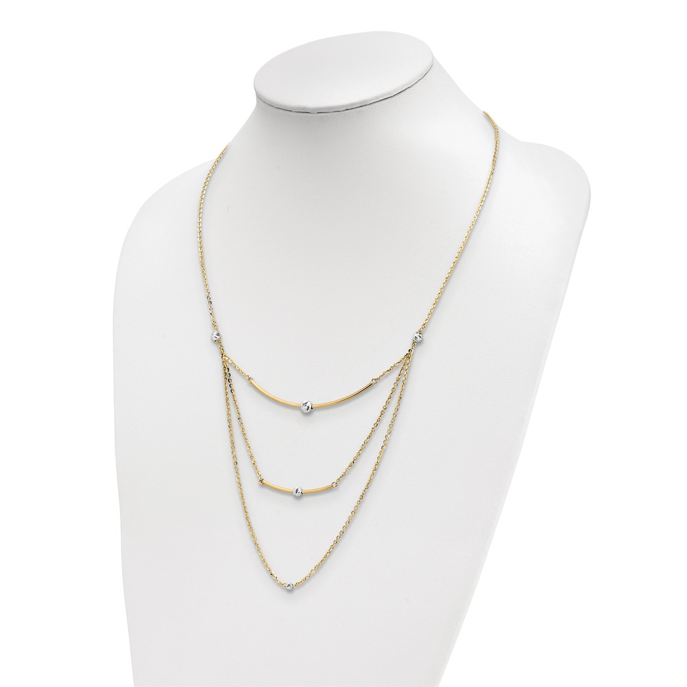 14K Two-Tone Gold Necklace Image 2 Johnson Jewellers Lindsay, ON