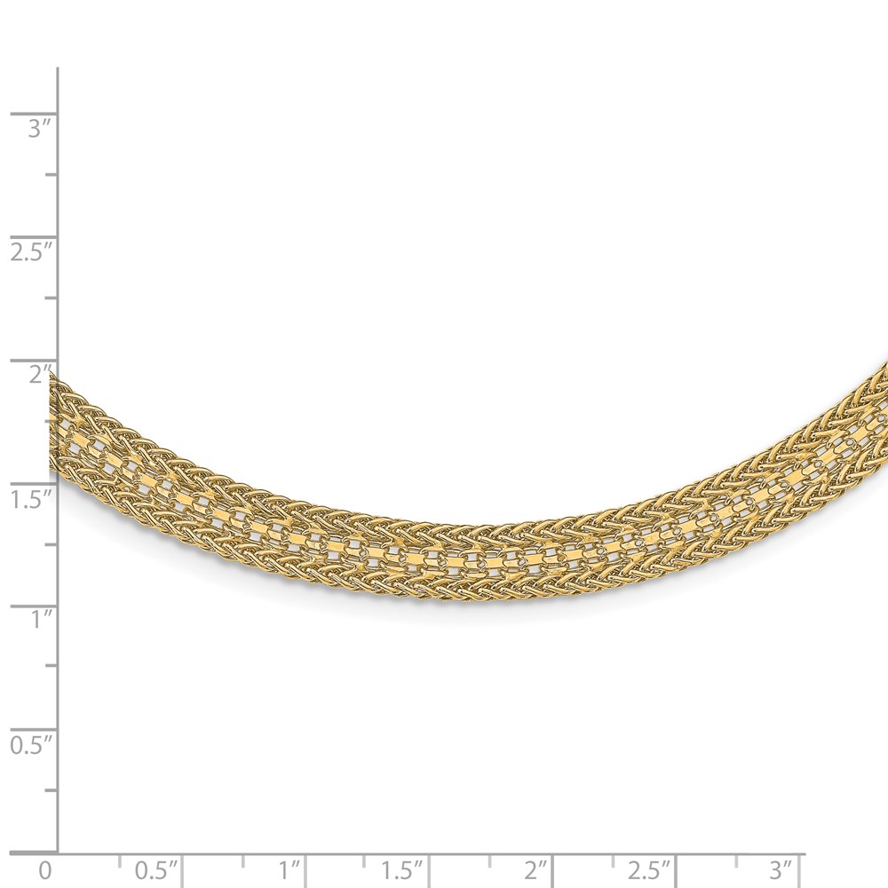 14K Yellow Gold Polished Necklace Image 4 Johnson Jewellers Lindsay, ON