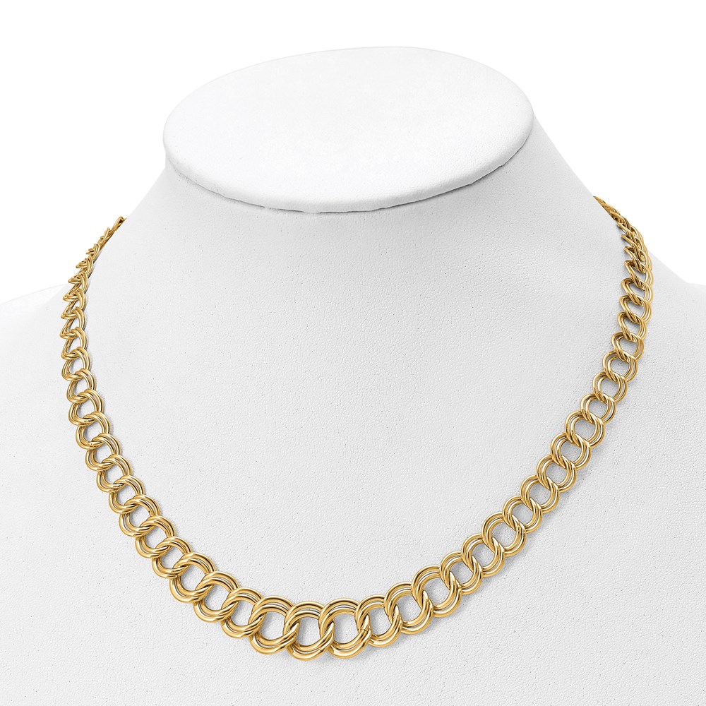14K Yellow Gold Polished Necklace Image 2 Raleigh Diamond Fine Jewelry Raleigh, NC