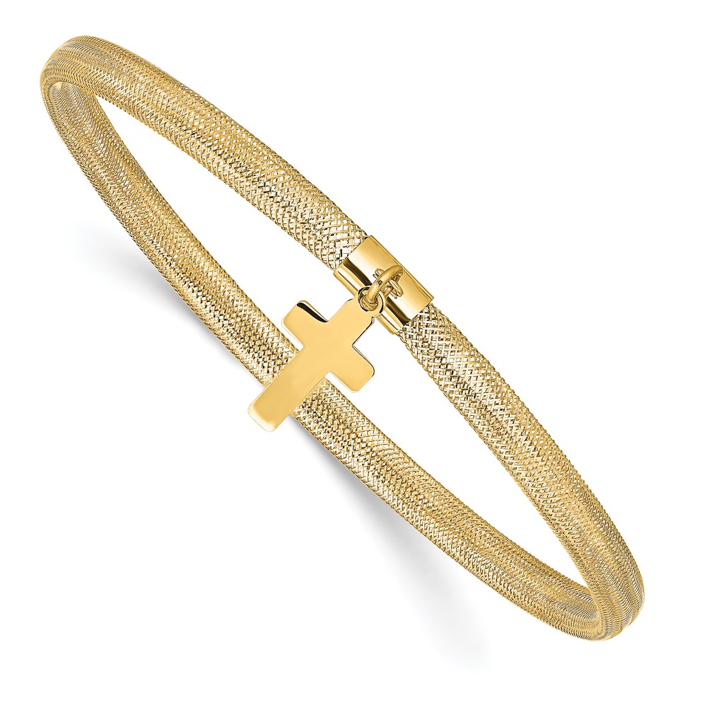 14K Yellow Gold Polished Bangle Bracelet Johnson Jewellers Lindsay, ON