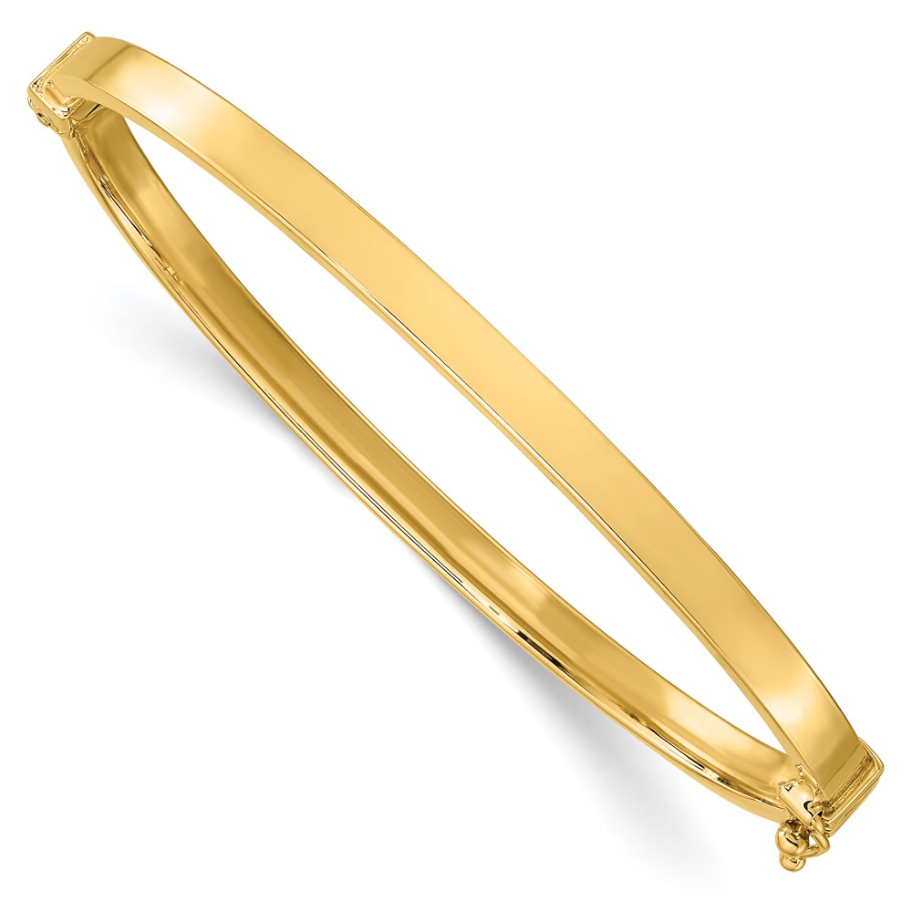 14K Yellow Gold Polished Bangle Bracelet Johnson Jewellers Lindsay, ON