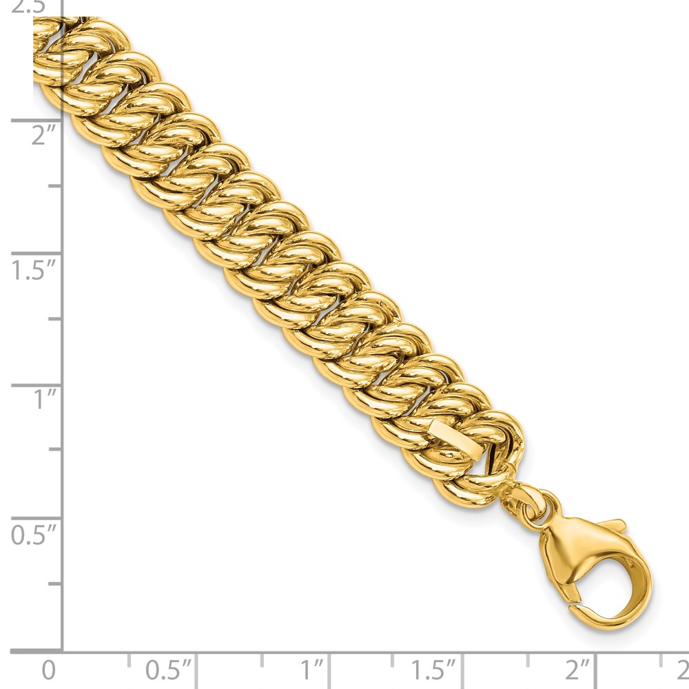14K Yellow Gold Link Bracelet Image 3 Raleigh Diamond Fine Jewelry Raleigh, NC