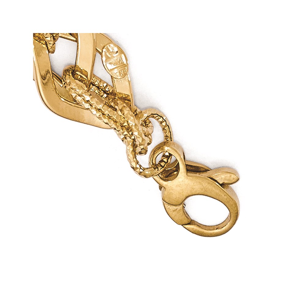 14K Two-Tone Gold Polished Bracelet Image 3 Johnson Jewellers Lindsay, ON