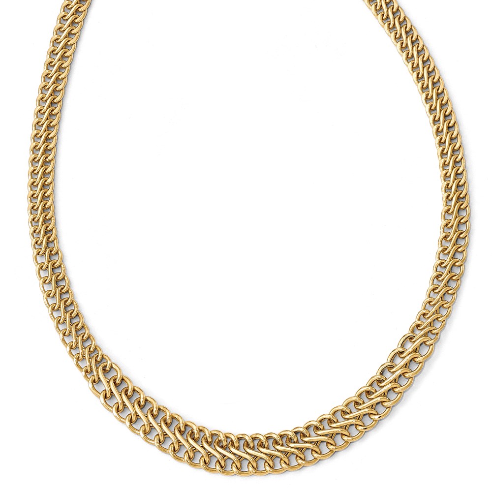 14K Yellow Gold Polished Necklace Diamonds Direct St. Petersburg, FL