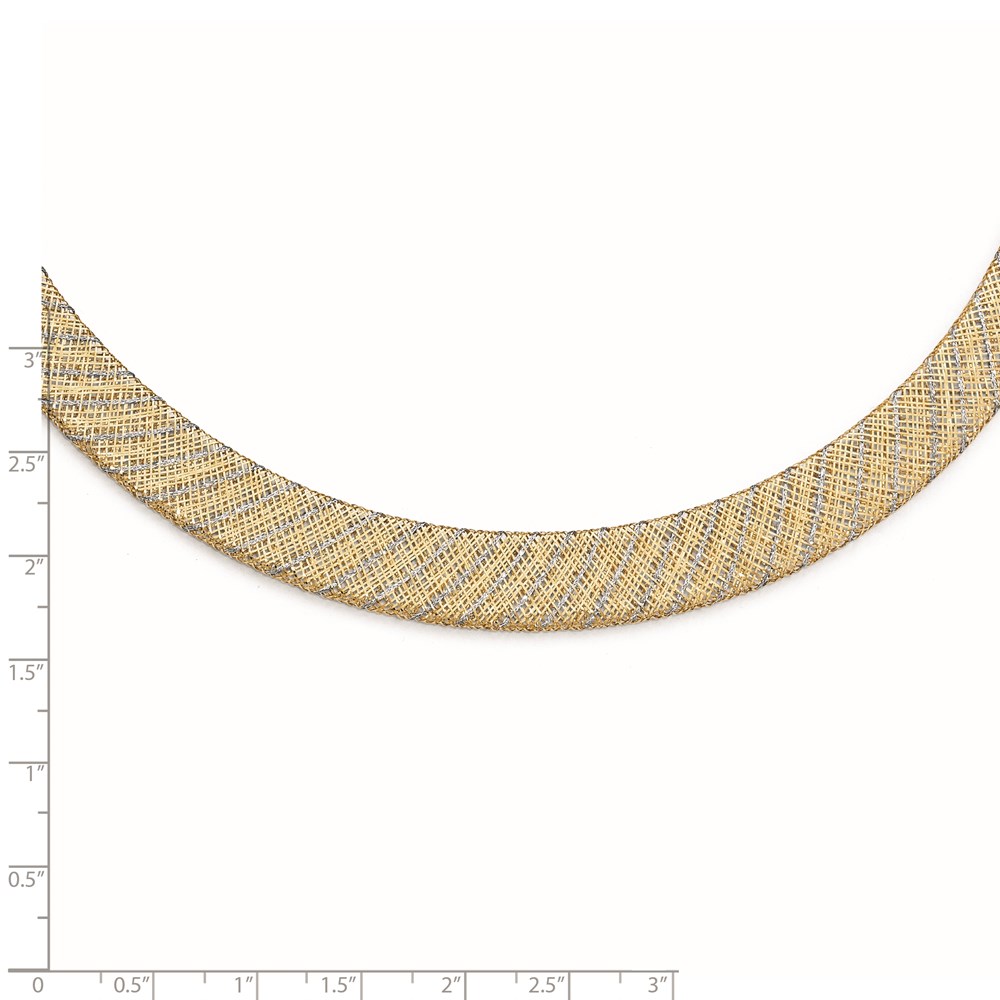 14K Two-Tone Gold Necklace Image 3 Raleigh Diamond Fine Jewelry Raleigh, NC