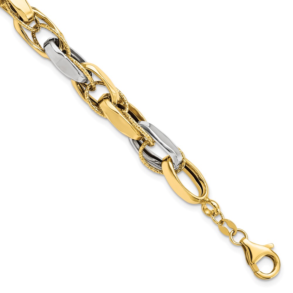 14K Two-Tone Gold Bracelet Johnson Jewellers Lindsay, ON
