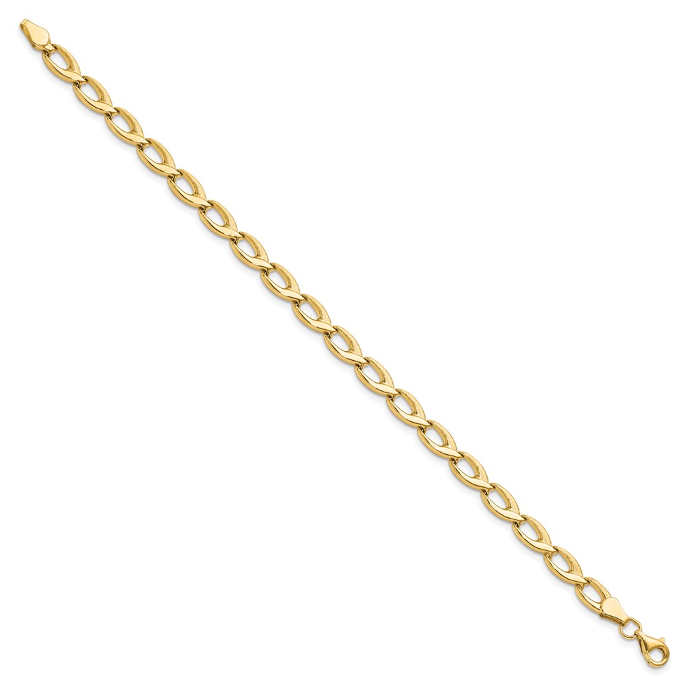 14K Yellow Gold Link Bracelet Image 2 Lennon's W.B. Wilcox Jewelers New Hartford, NY
