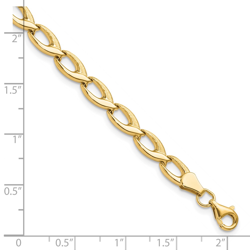 14K Yellow Gold Link Bracelet Image 3 Johnson Jewellers Lindsay, ON