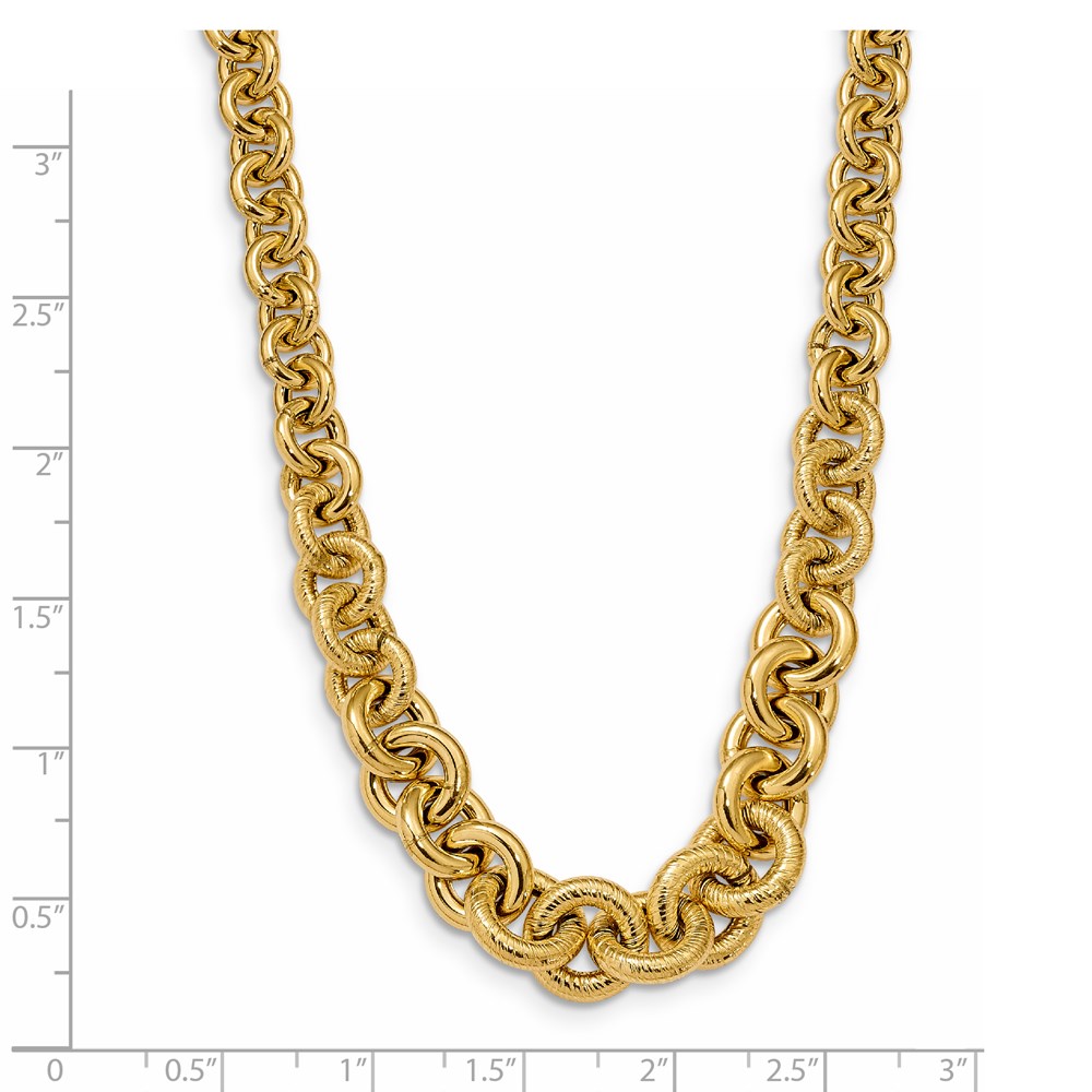 14K Yellow Gold Polished Necklace Image 3 Johnson Jewellers Lindsay, ON