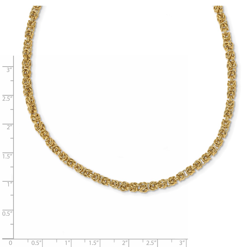 14K Yellow Gold Polished Necklace Image 3 Raleigh Diamond Fine Jewelry Raleigh, NC