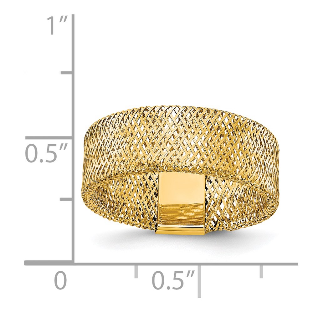 14K Yellow Gold Polished Textured Fashion Ring Image 3 Johnson Jewellers Lindsay, ON