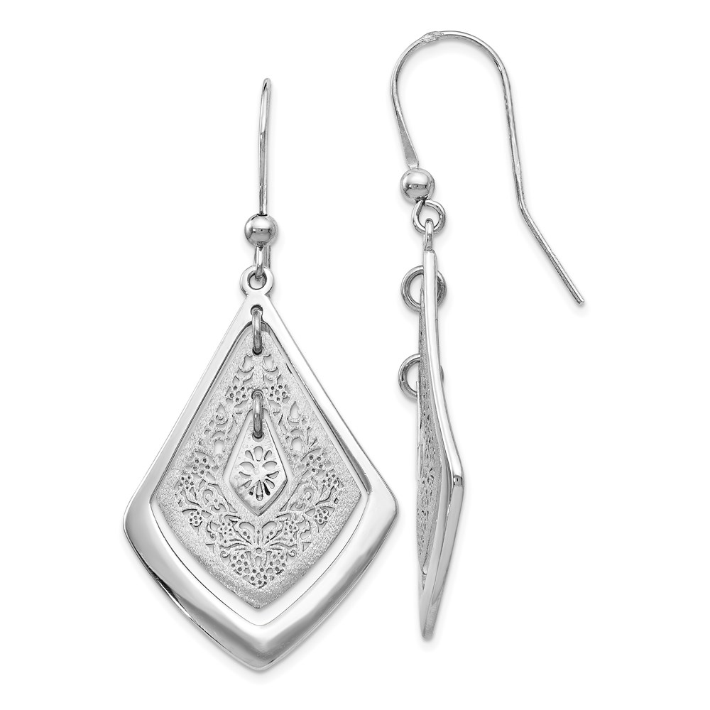 Sterling Silver Polished Dangle Earrings A. C. Jewelers LLC Smithfield, RI