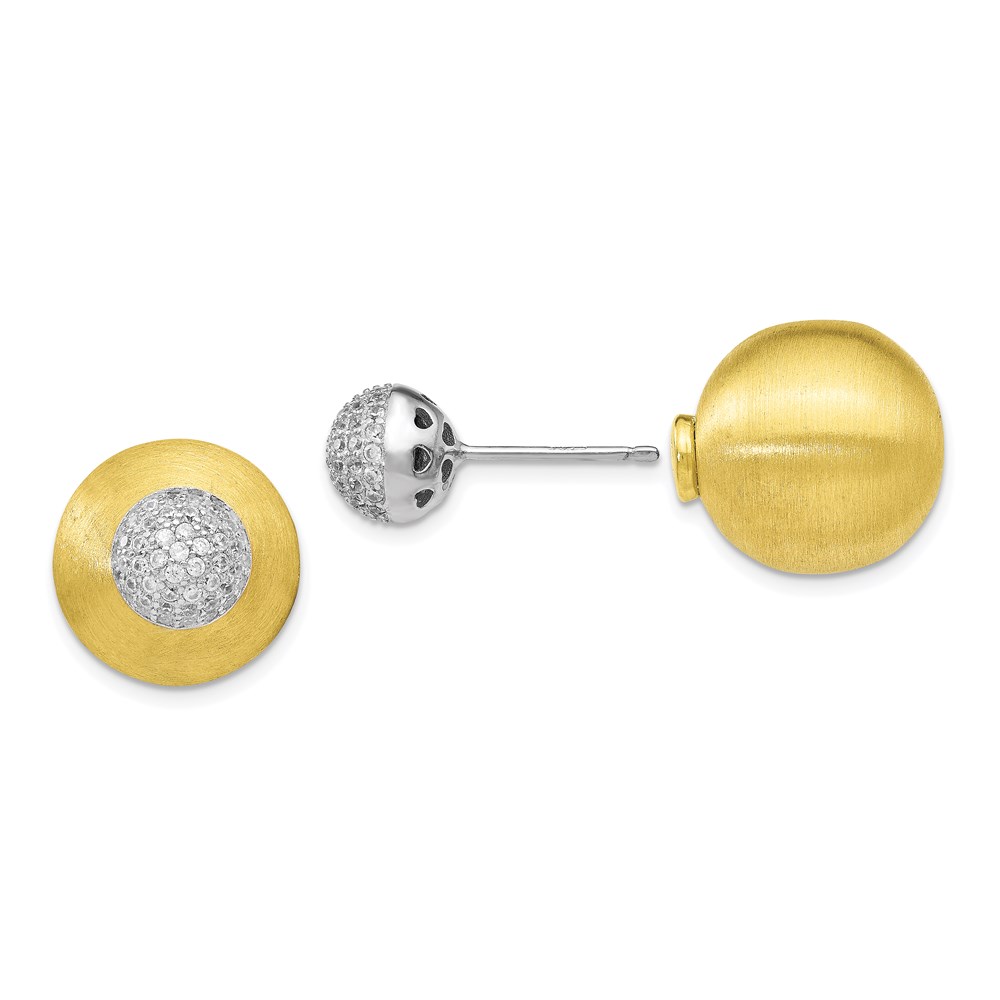 Gold-Tone Sterling Silver Earrings Brummitt Jewelry Design Studio LLC Raleigh, NC
