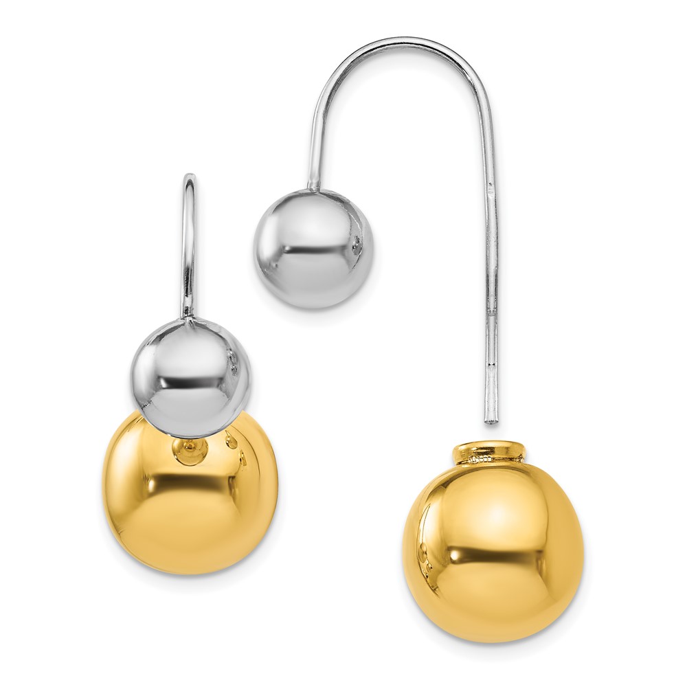 Gold-Tone Sterling Silver Dangle Earrings Brummitt Jewelry Design Studio LLC Raleigh, NC