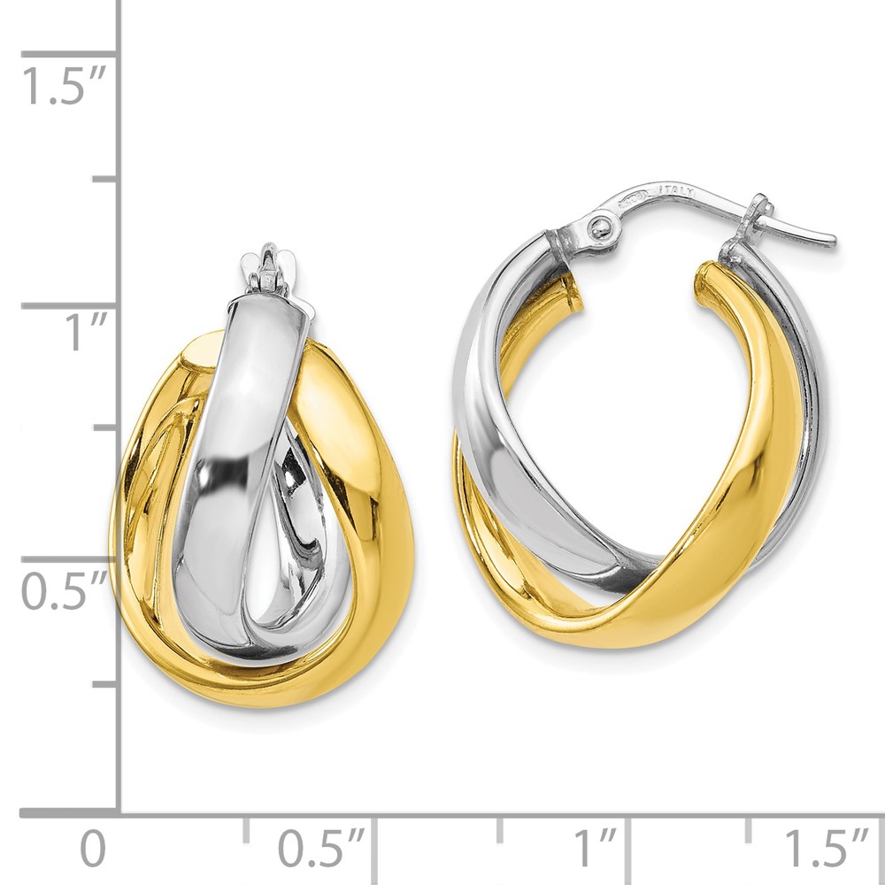 Gold-Tone Sterling Silver Earrings Image 3 Brummitt Jewelry Design Studio LLC Raleigh, NC