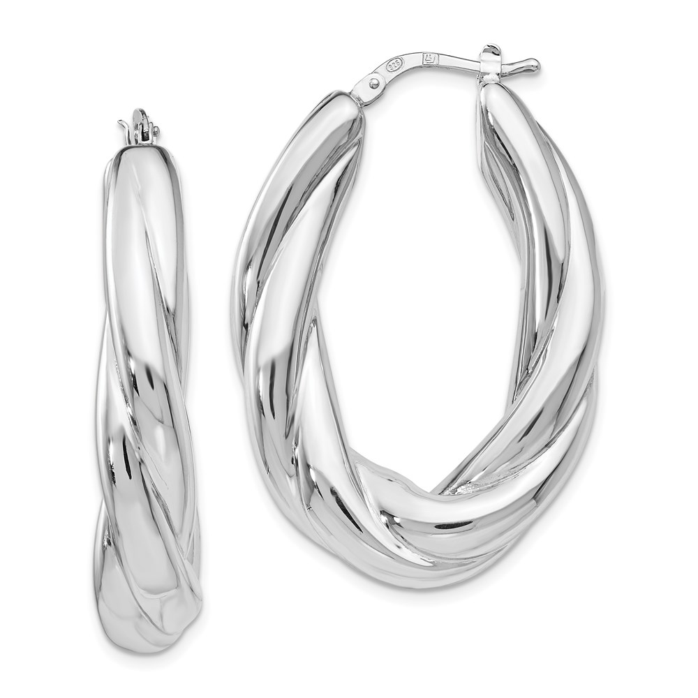 Sterling Silver Polished Hoop Earrings Brummitt Jewelry Design Studio LLC Raleigh, NC