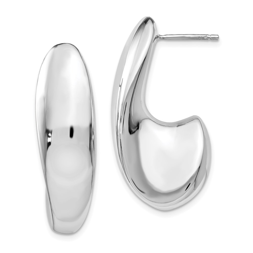 Sterling Silver Polished Dangle Earrings Diamonds Direct St. Petersburg, FL