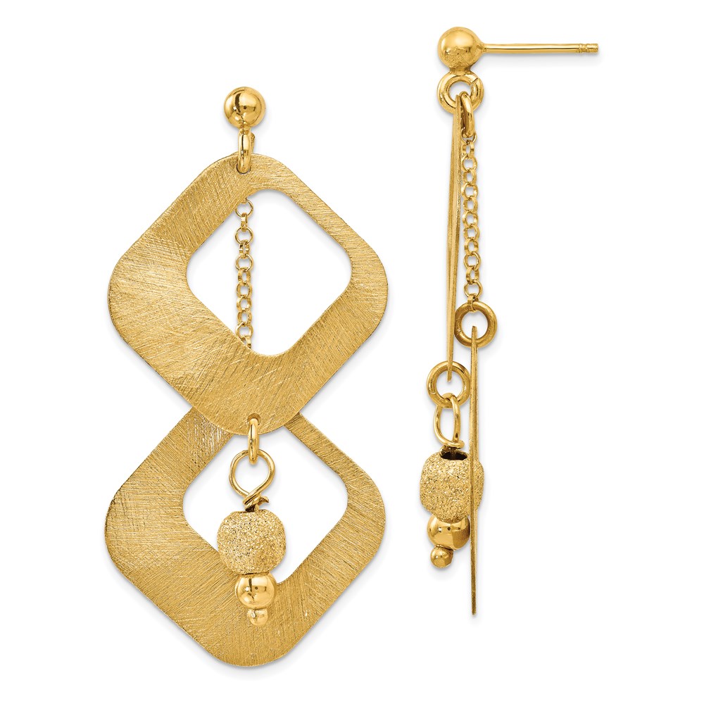 Gold-Plated Sterling Silver Dangle Earrings Brummitt Jewelry Design Studio LLC Raleigh, NC
