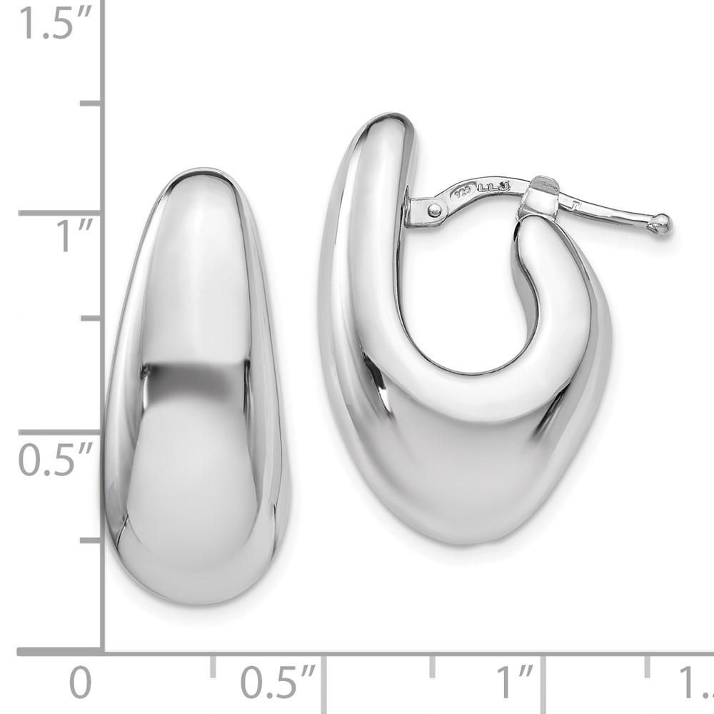 Sterling Silver Polished Dangle Earrings Image 3 Brummitt Jewelry Design Studio LLC Raleigh, NC