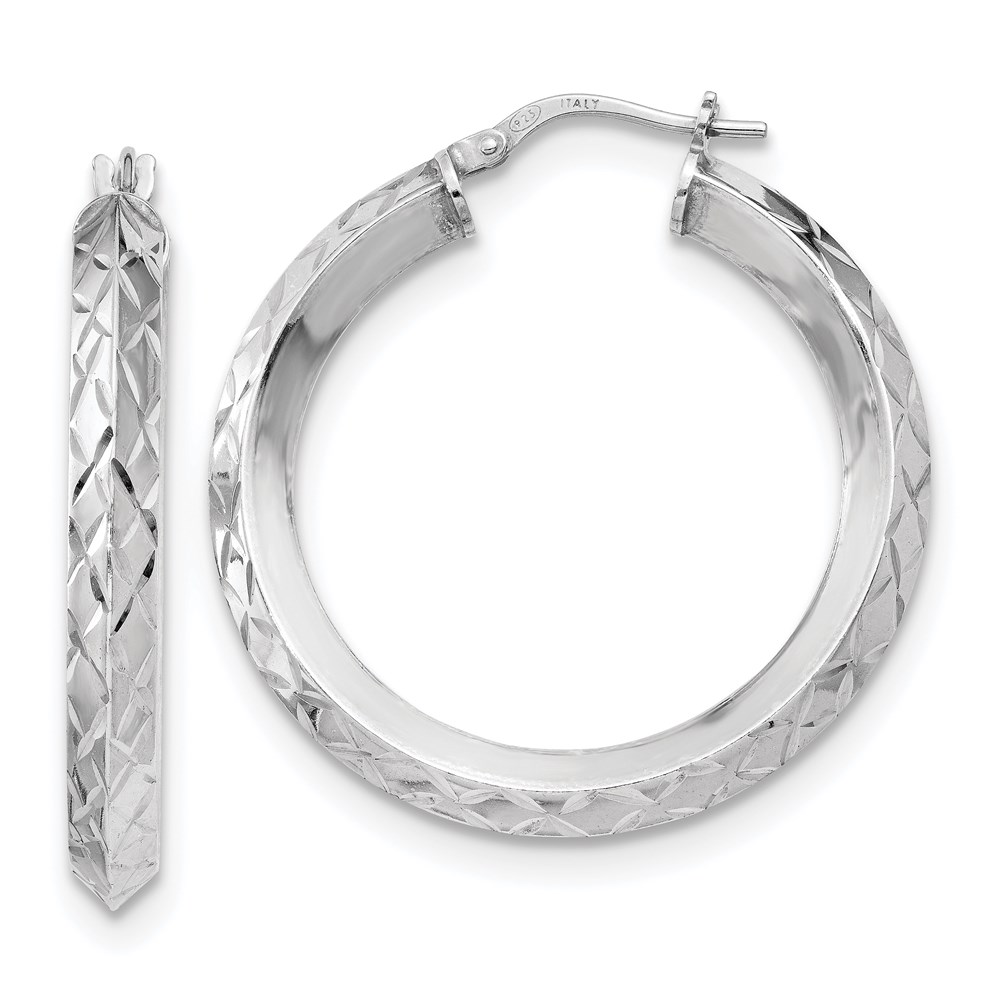 Sterling Silver Polished Hoop Earrings Brummitt Jewelry Design Studio LLC Raleigh, NC