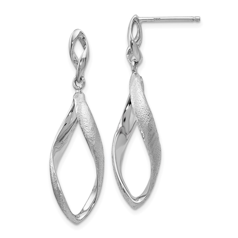Sterling Silver Textured Dangle Earrings Brummitt Jewelry Design Studio LLC Raleigh, NC