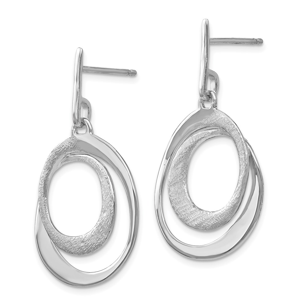 Sterling Silver Textured Dangle Earrings Image 2 Brummitt Jewelry Design Studio LLC Raleigh, NC