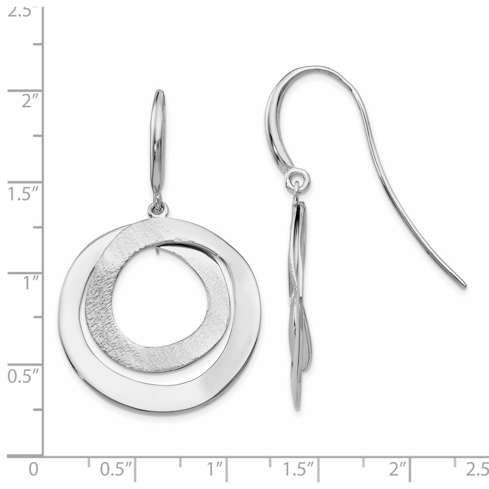 Sterling Silver Textured Dangle Earrings Image 3 Brummitt Jewelry Design Studio LLC Raleigh, NC