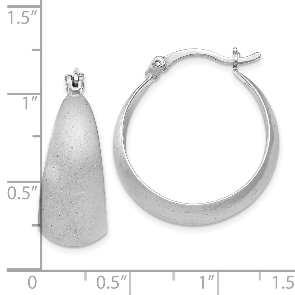 Sterling Silver Hoop Earrings Image 2 Brummitt Jewelry Design Studio LLC Raleigh, NC