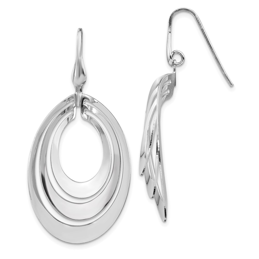 Sterling Silver Polished Dangle Earrings A. C. Jewelers LLC Smithfield, RI