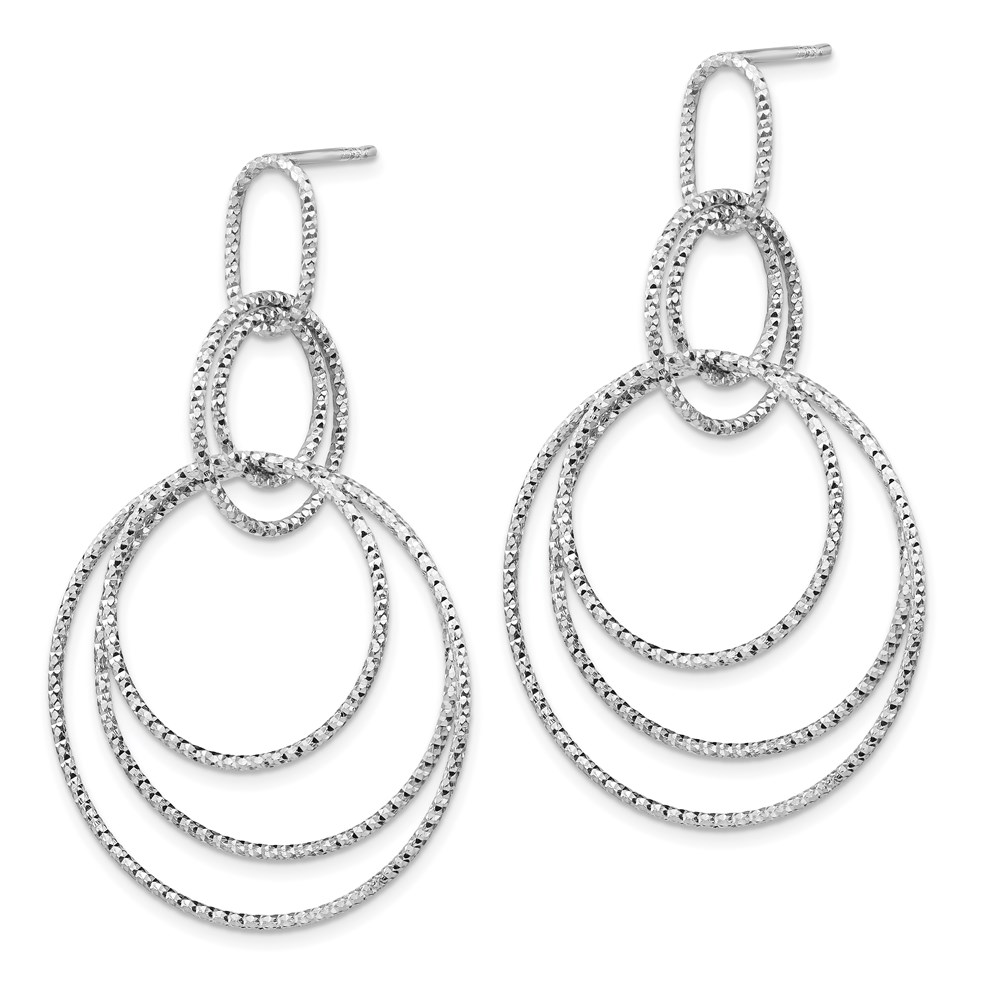 Sterling Silver Dangle Earrings Image 2 Brummitt Jewelry Design Studio LLC Raleigh, NC