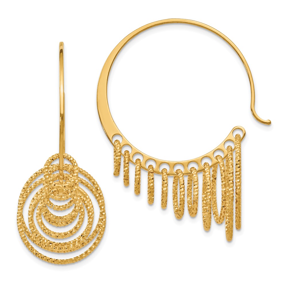 Gold-Plated Sterling Silver Hoop Earrings A. C. Jewelers LLC Smithfield, RI