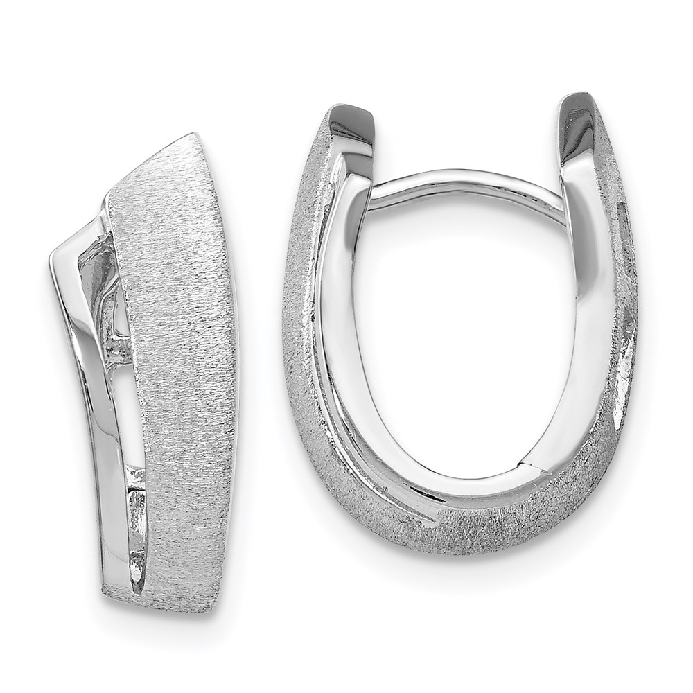 Sterling Silver Textured Hoop Earrings Brummitt Jewelry Design Studio LLC Raleigh, NC