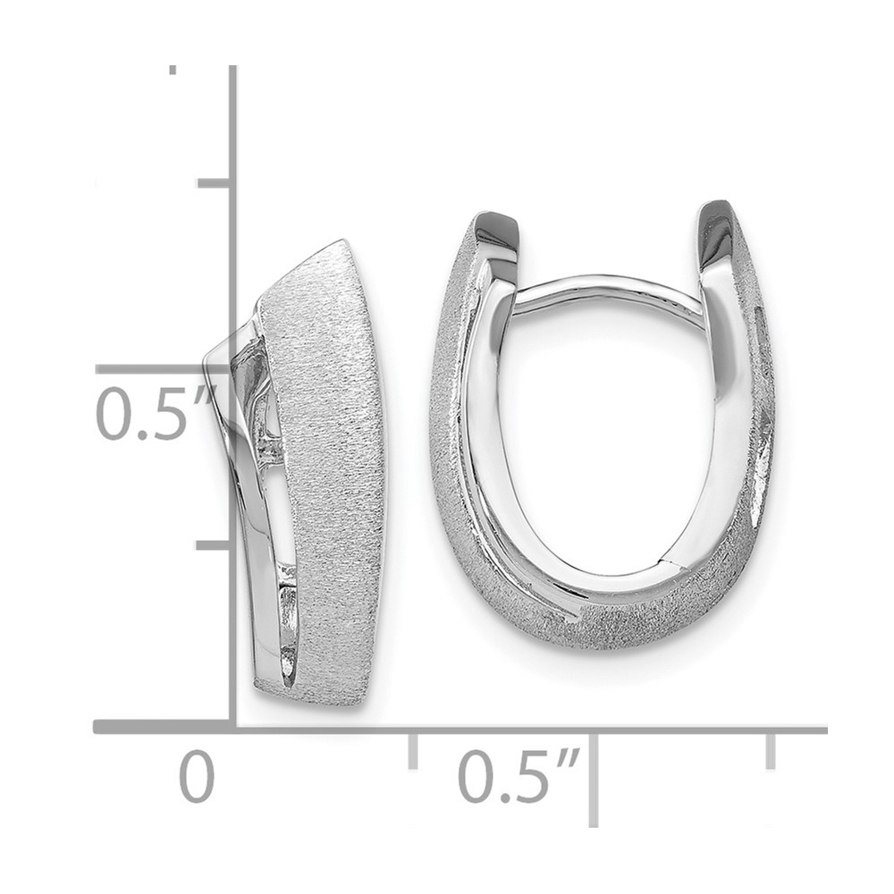 Sterling Silver Textured Hoop Earrings Image 3 Brummitt Jewelry Design Studio LLC Raleigh, NC