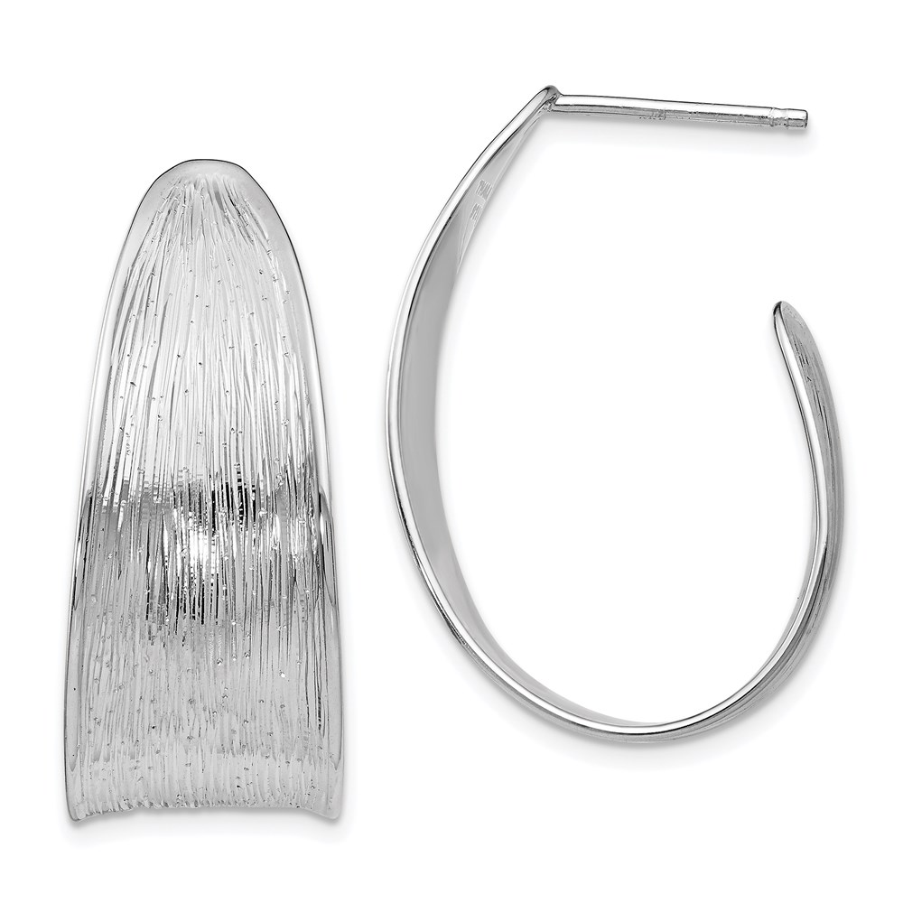 Sterling Silver Polished Textured Earrings Brummitt Jewelry Design Studio LLC Raleigh, NC