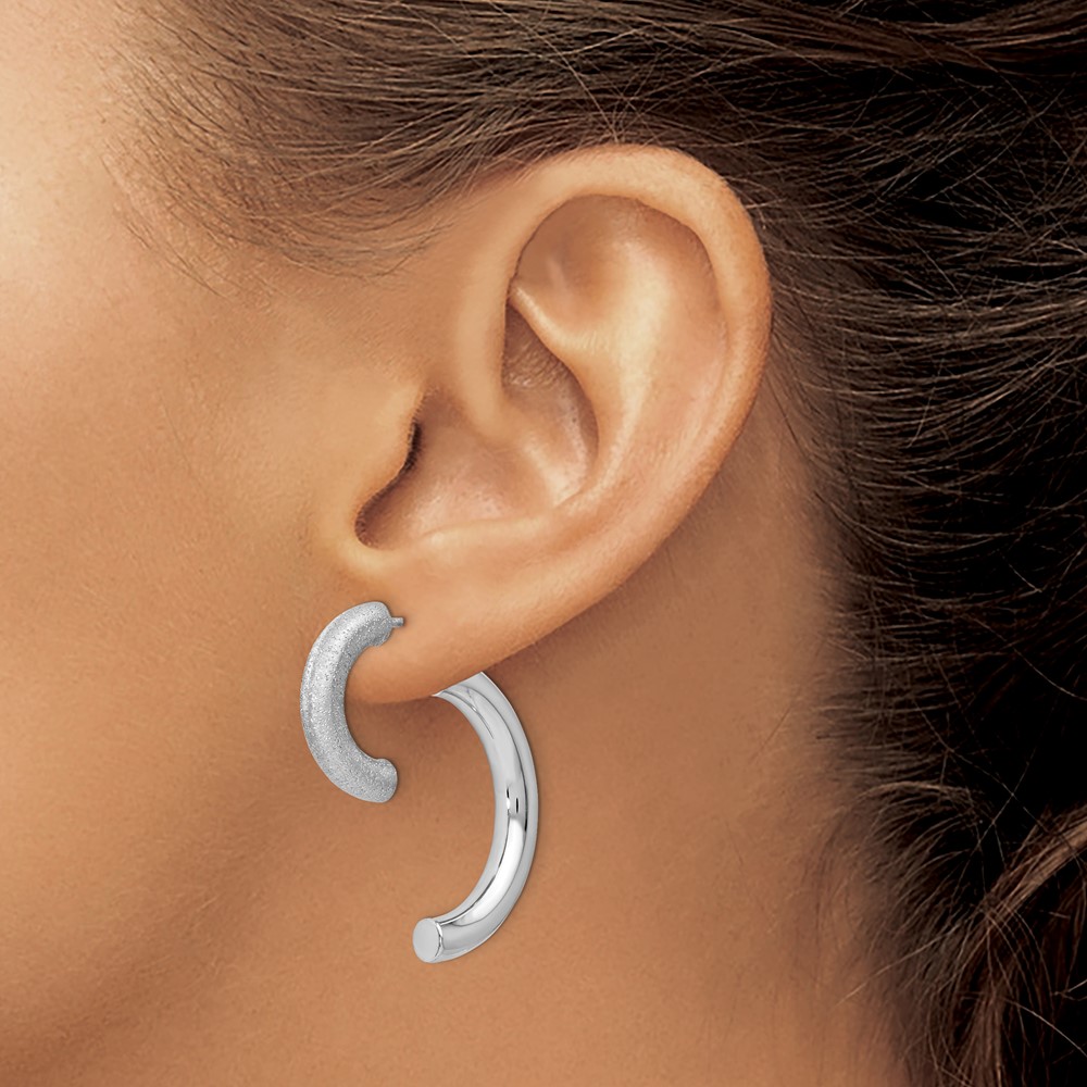Sterling Silver Polished Earrings Image 3 Brummitt Jewelry Design Studio LLC Raleigh, NC