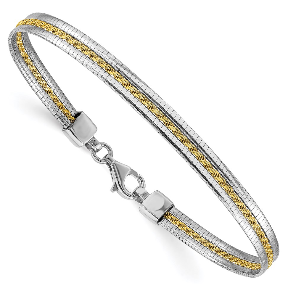 Gold-Tone Sterling Silver Bracelet Brummitt Jewelry Design Studio LLC Raleigh, NC