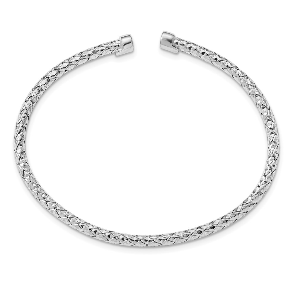 Sterling Silver Polished Bangle Bracelet Image 2 Brummitt Jewelry Design Studio LLC Raleigh, NC